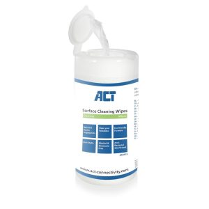 Почистващи кърпи ACT AC9515, За клавиатури, LCD монитори, 100 бр. 1