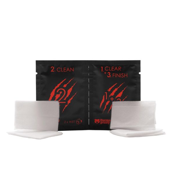 Почистващи кърпички за процесор Thermal Grizzly, 10 броя 2