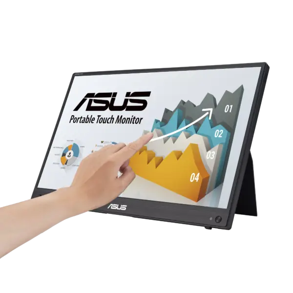 Портативен тъч Монитор ASUS ZenScreen Touch MB16AMTR, 16" IPS FHD (1920x1080) 1