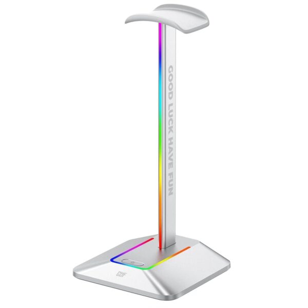 Поставка за слушалки FragON 2U RGB - Бял 1