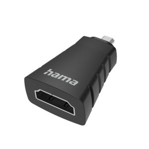 Преходник HAMA micro HDMI мъжко - HDMI женско, Ultra-HD 4K, 200348 1
