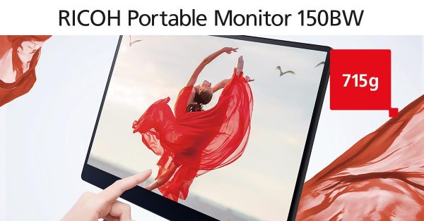 Преносим тъч монитор  RICOH 150BW, OLED, 15.6", 715 г, USB-C, Li-Ion 3740mAh 11