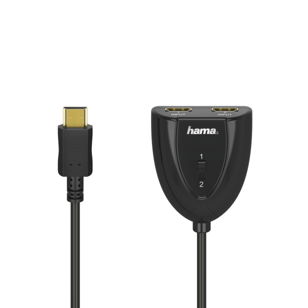Превключвател 2 в 1 HDMI, 2 x HDMI женско - HDMI мъжко, Черен 1