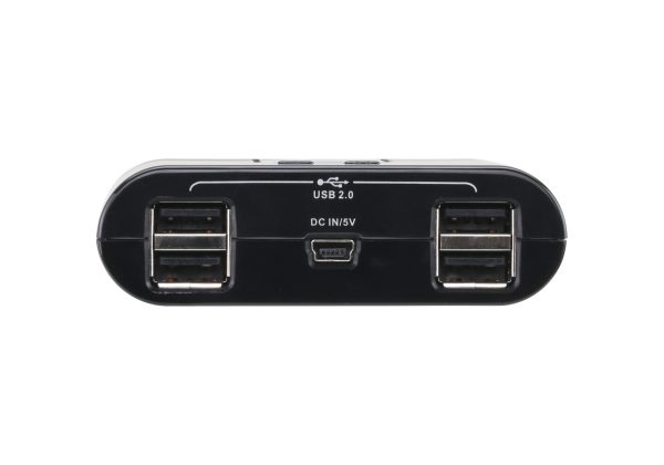 Превключвател ATEN US224, 2 компютъра към 4 USB периферни устройства 2