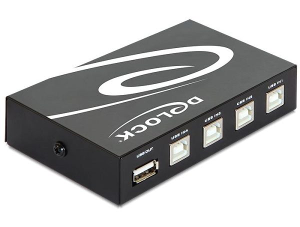 Превключвател Delock Ръчен, 4 x USB 2.0 порта, Черен 2