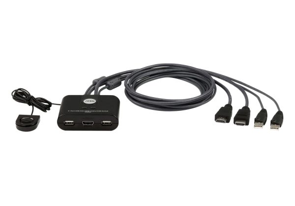 Превключвател KVM ATEN CS22HF, Дву портов USB HDMI 1