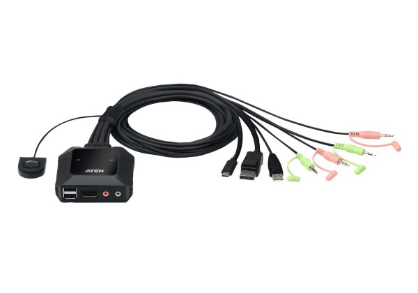 Превключвател KVM ATEN CS52DP, Дву портов USB-C DisplayPort 1