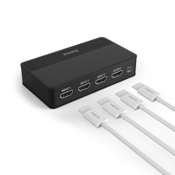 Превключвател / суич HAMA 4K-HDMI™ 3x1, 121770 3