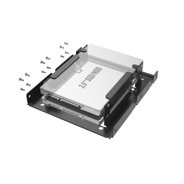 Рамка за твърд диск HAMA, 2 x 2.5" SSD и HDD в слот HDD 3.5", Черен 2