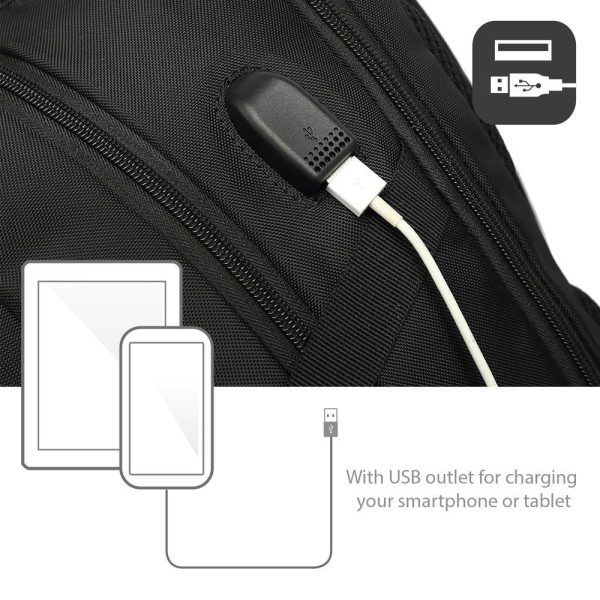 Раница за лаптоп ACT AC8530, до 15.6", USB изход, Черна 4