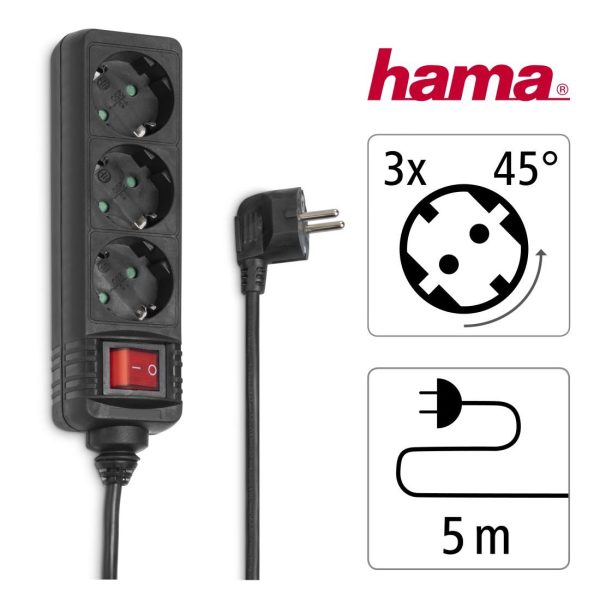 Разклонител HAMA 108835, 3гнезда, 108835 5
