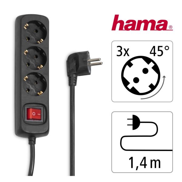 Разклонител HAMA 3 гнезда, 30392 5