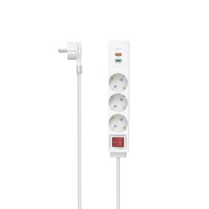 Разклонител USB-C/USB-A 3.4A, 3 гнезда, 2x USB, HAMA-223185 1