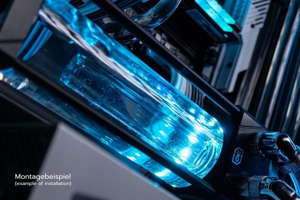 Резервоар Alphacool Eisbecher Aurora, D5 Acetal/Glas, 250mm 6