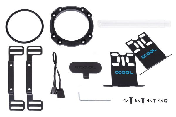 Резервоар Alphacool Eisbecher Aurora, D5 Acetal/Glas, 250mm 7