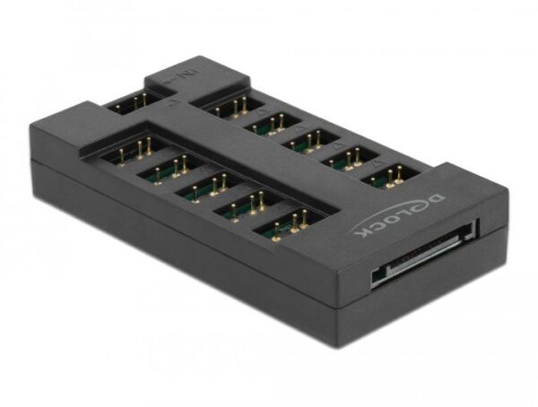 RGB хъб Delock, 10 портов ARGB LEDs, Черен 1