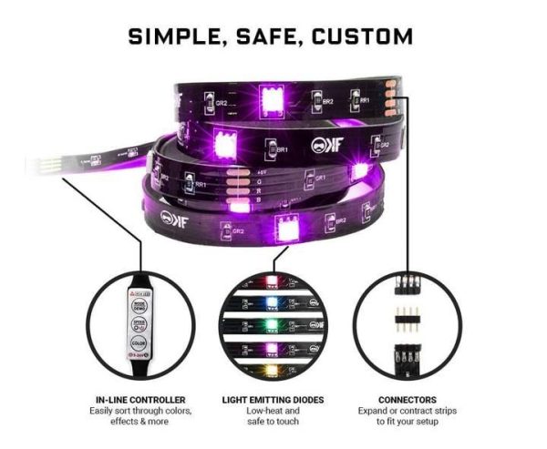 RGB лента KontrolFreek Gaming Lights Kit, USB (3.6m) 4