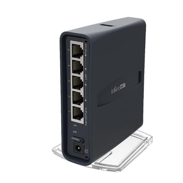 Рутер MikroTik hap ac Lite RB952Ui5ac2nDTC, CPU 650MHz, 2.4/5GHz AP, 5x10/100, POE, USB, WiFi 2