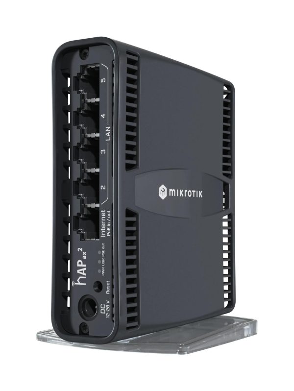 Рутер MikroTik hAP ax2 C52iG-5HaxD2HaxD-TC, 2.4/5GHz, Eternet LAN, Черен 1