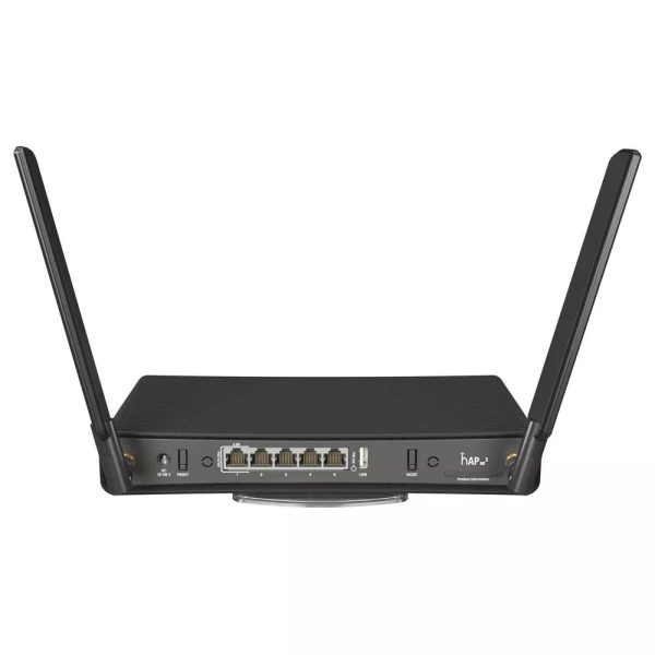 Рутер MikroTik hAP ax3, 2.4/5 GHz, 574 - 1200 Mbps, 1x PoE-out, Черен 2
