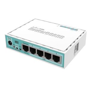 Рутер MiKrotik RB750GR3 HEX, 5 x 10/100/1000 Mbps, PoE, Бял 1