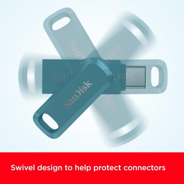 SanDisk Флаш памет 256Gb Ultra Drive Go USB-C Type-C, BLUE 2