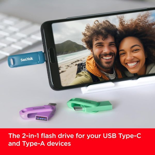 SanDisk Флаш памет 256Gb Ultra Drive Go USB-C Type-C, BLUE 3