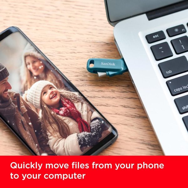 SanDisk Флаш памет 256Gb Ultra Drive Go USB-C Type-C, BLUE 4