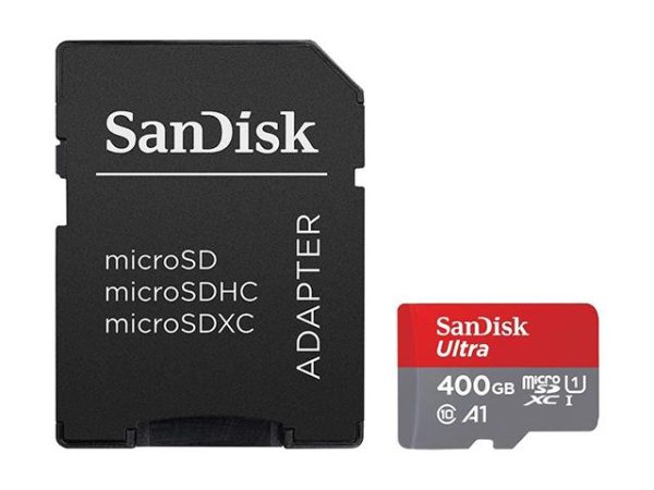 SanDisk Карта памет Ultra microSDXC,400GB + SD Adapter + 98MB/s Class 10 UHS-I A1 1