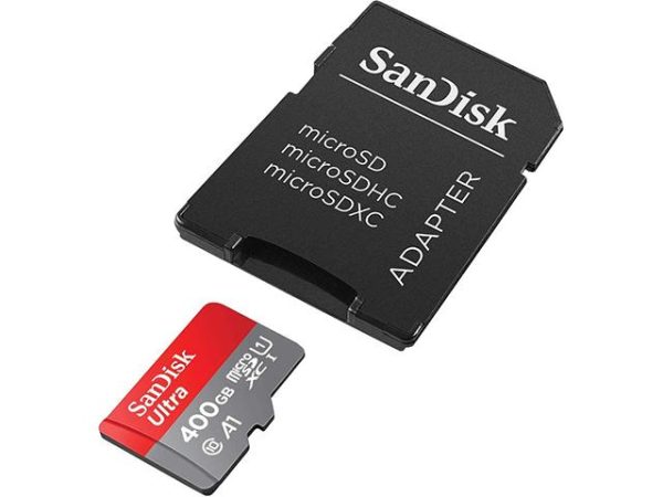 SanDisk Карта памет Ultra microSDXC,400GB + SD Adapter + 98MB/s Class 10 UHS-I A1 2