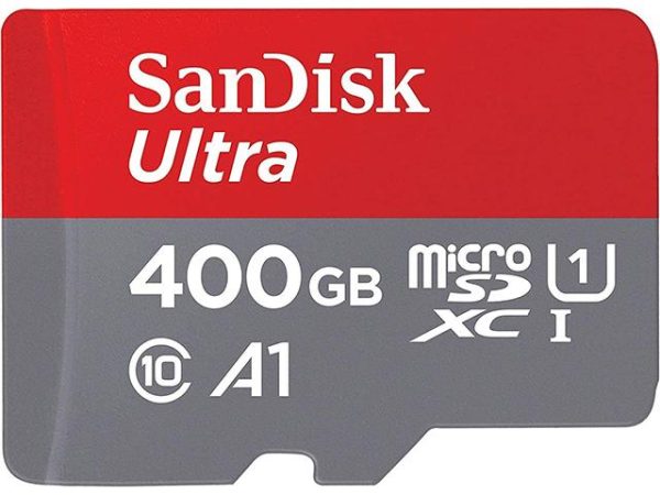SanDisk Карта памет Ultra microSDXC,400GB + SD Adapter + 98MB/s Class 10 UHS-I A1 3