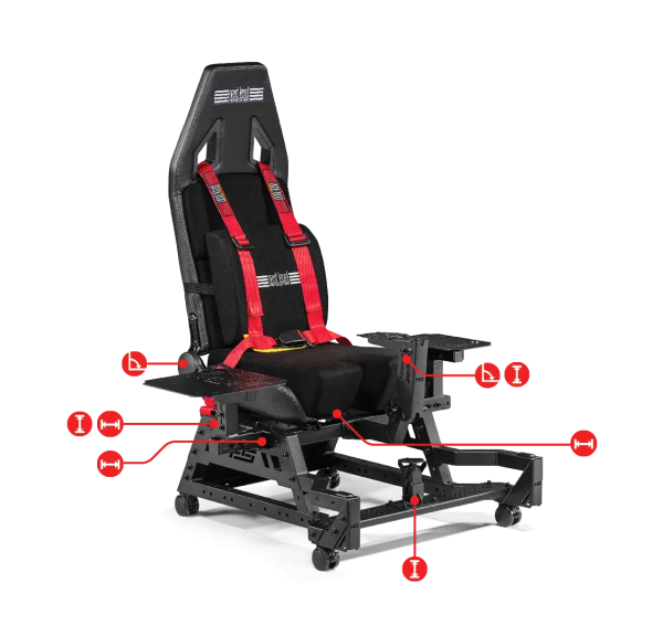 Седалка за Авио симулатор Next Level Racing Flight Seat Pro 3