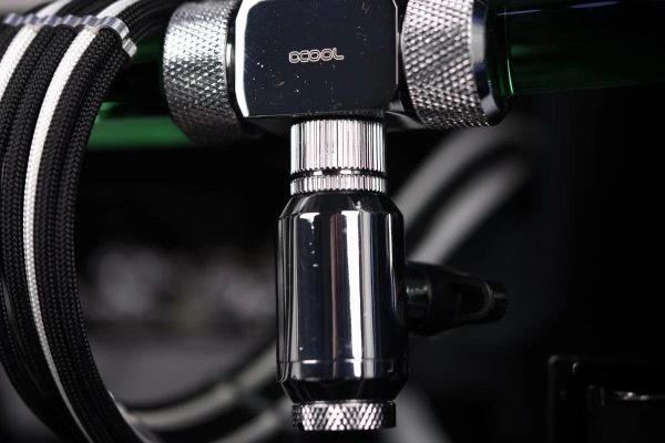 Сферичен кран Alphacool, Вътрешна резба G1/4, Черен мат 5