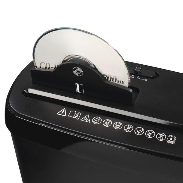 Шредер Hama Basic S8CD, A4, 8 листа, CD/DVD, Черен 2