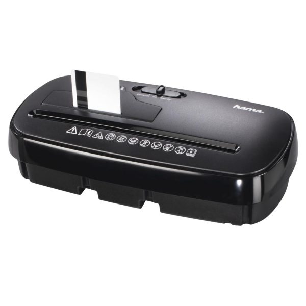Шредер Hama Basic S8CD, A4, 8 листа, CD/DVD, Черен 3