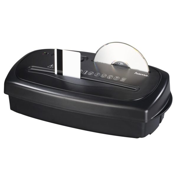 Шредер Hama Home X10CD, A4, 10 листа, CD/DVD, Черен 2