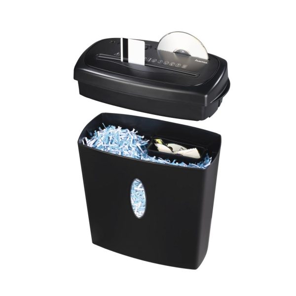 Шредер Hama Home X10CD, A4, 10 листа, CD/DVD, Черен 4
