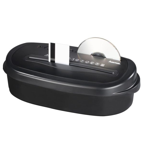 Шредер Hama Home X12CD, A4, 12 листа, CD/DVD, Черен 2