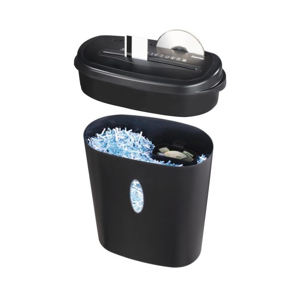 Шредер Hama Home X12CD, A4, 12 листа, CD/DVD, Черен 4