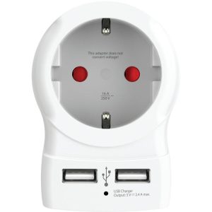 Skross контакт с 2 x USB порта 1