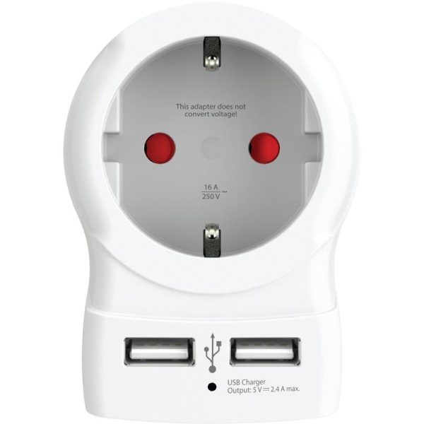 Skross контакт с 2 x USB порта 1
