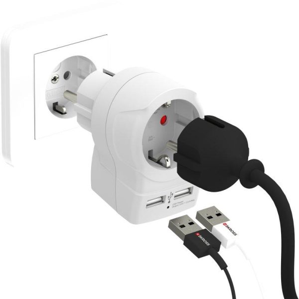Skross контакт с 2 x USB порта 2