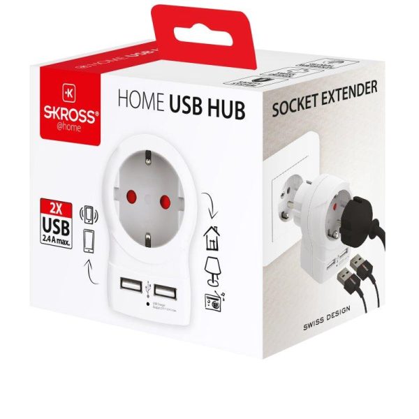 Skross контакт с 2 x USB порта 3