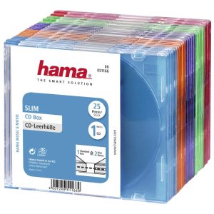 Slim CD кутийки за дискове Hama, опаковка от 25 бр, 51166 1