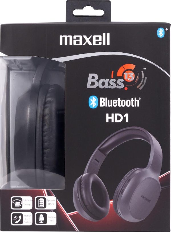 Слушалки блутут  MAXELL BASS 13 B13-HD1, Черни 3