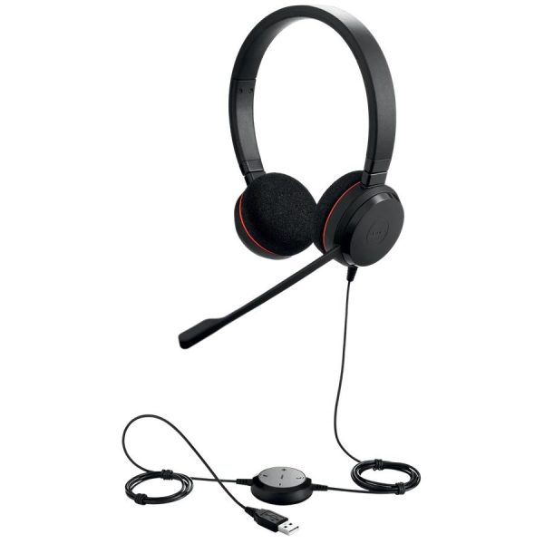 Слушалки Jabra Evolve 20 Stereo Microsoft Teams Optimized, Микрофон, Черни 2