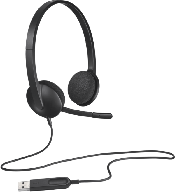 Слушалки с микрофон Logitech H340 5
