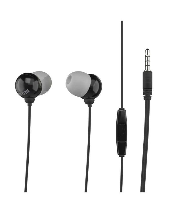 Слушалки  с микрофон MAXELL PLUGZ черна 3