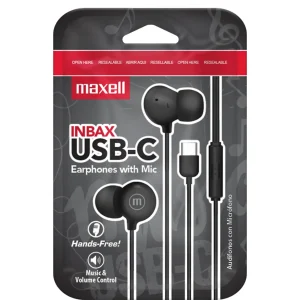 Слушалки тапи с микрофон MAXELL IN-BAX, USB-C 1