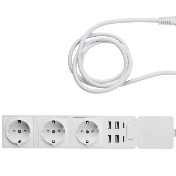 Смарт контакт Edimax SP-1123WT 3 гнезда за вътрешна употреба + 4x USB, WiFi 2